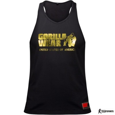 GORILLA WEAR TANK TOP CLASSIC BLACK GOLD