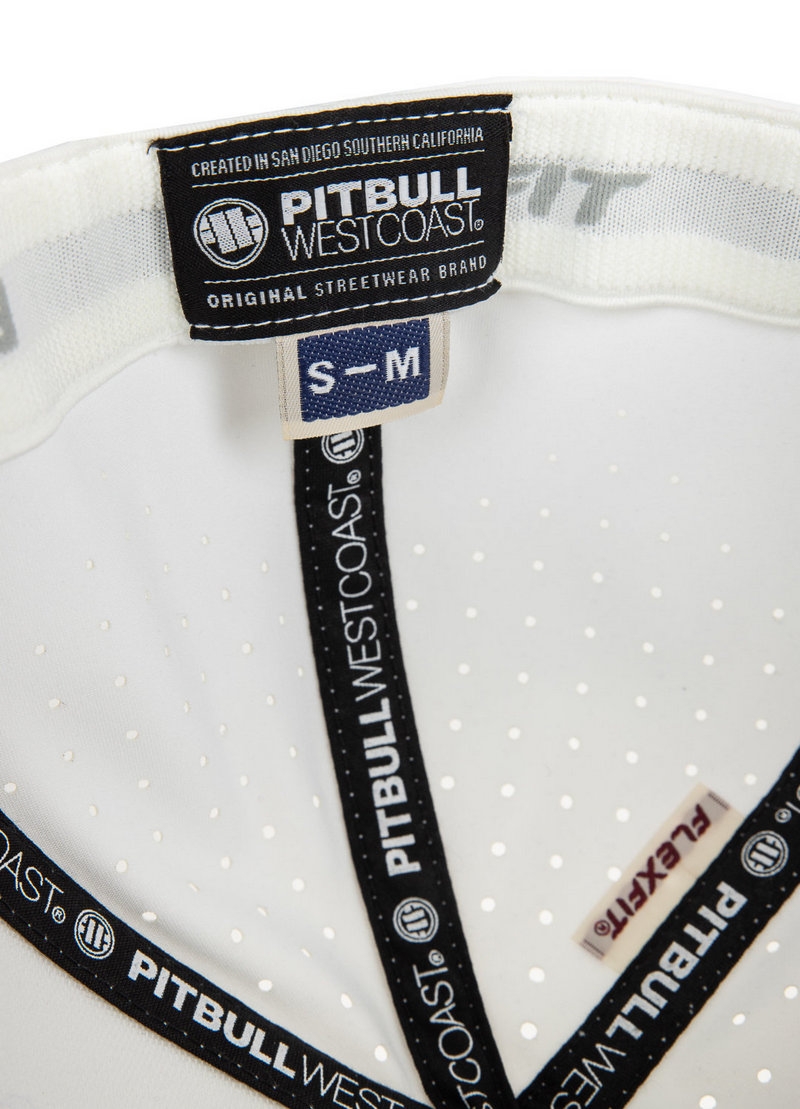 PIT BULL CZAPKA Z DASZKIEM FULL CAP PERFORATED LOGO WHITE