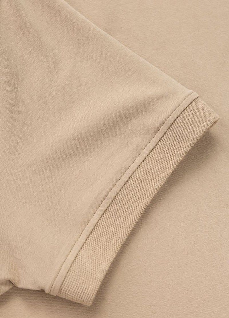 PIT BULL KOSZULKA POLO JERSEY SMALL LOGO SAND
