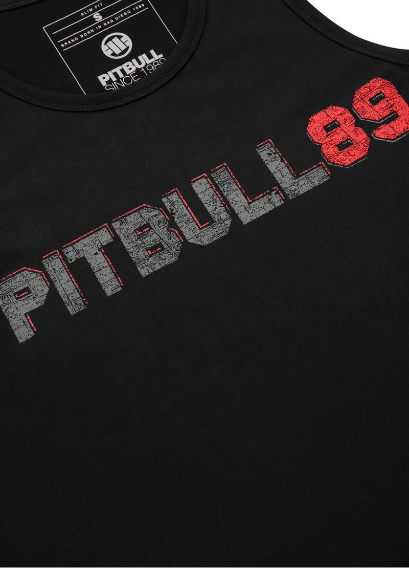 PIT BULL TANK TOP DOG 89 BLACK