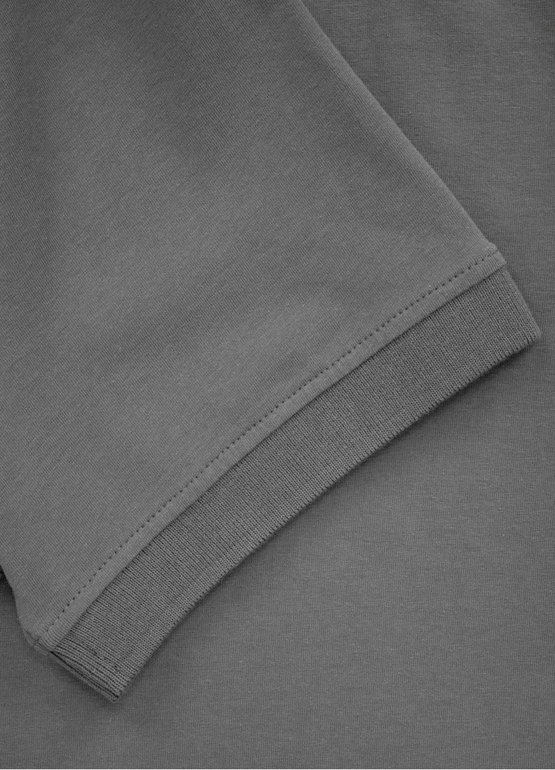 PIT BULL KOSZULKA POLO JERSEY SMALL LOGO GREY