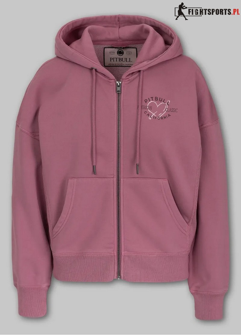 PIT BULL BLUZA ROZPINANA MANZANITA HEART PINK