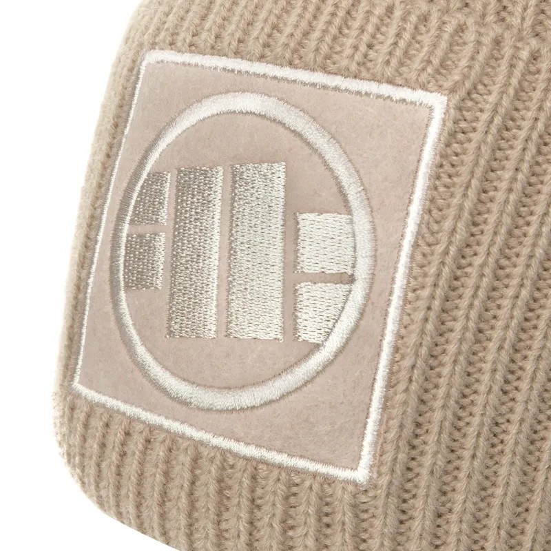 PIT BULL CZAPKA LOGO SINGLE LAYER CUFF SAND