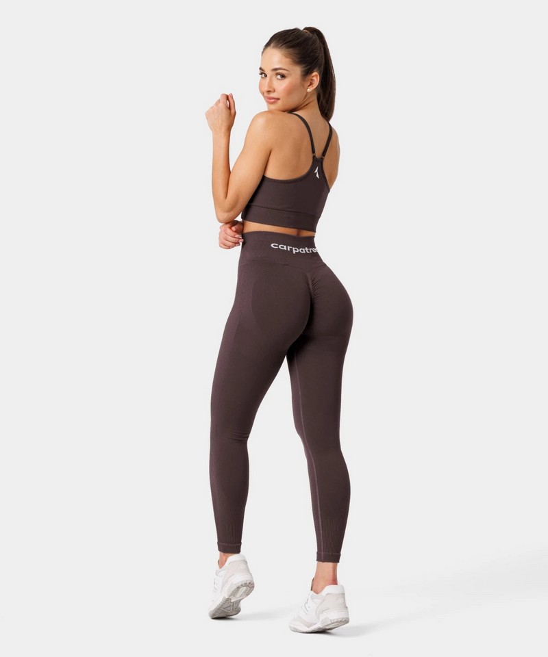 CARPATREE LEGGINSY BEZSZWOWE ALLURE BERRY BROWN