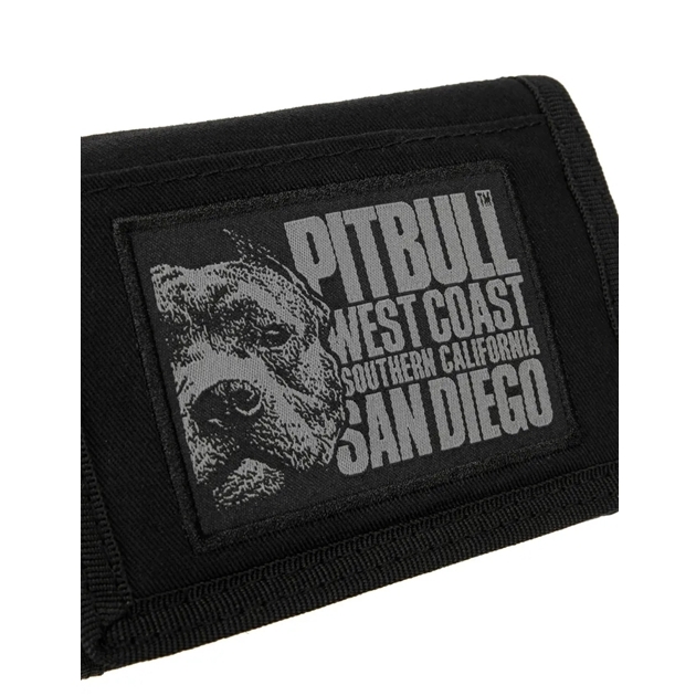 PIT BULL PORTFEL CANVAS BLOOD DOG BLACK