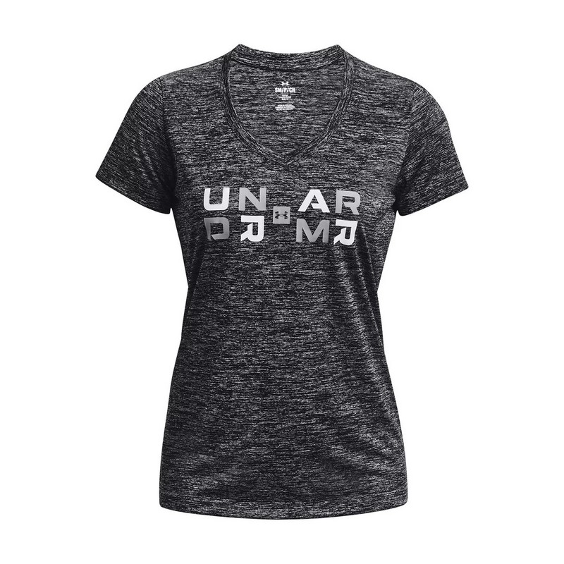 UNDER ARMOUR KOSZULKA TECH TWIST GRAPHIC V-NECK