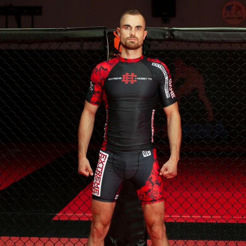 EXTREME HOBBY KOSZULKA RASHGUARD RED WARRIOR