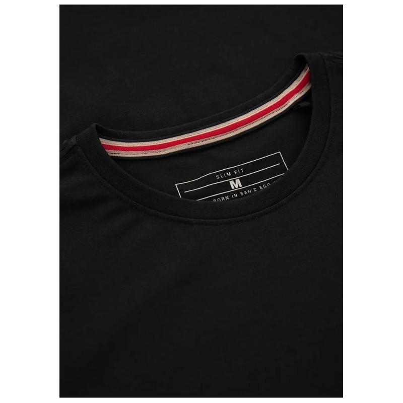 PIT BULL KOSZULKA NO LOGO SLIM FIT BLACK
