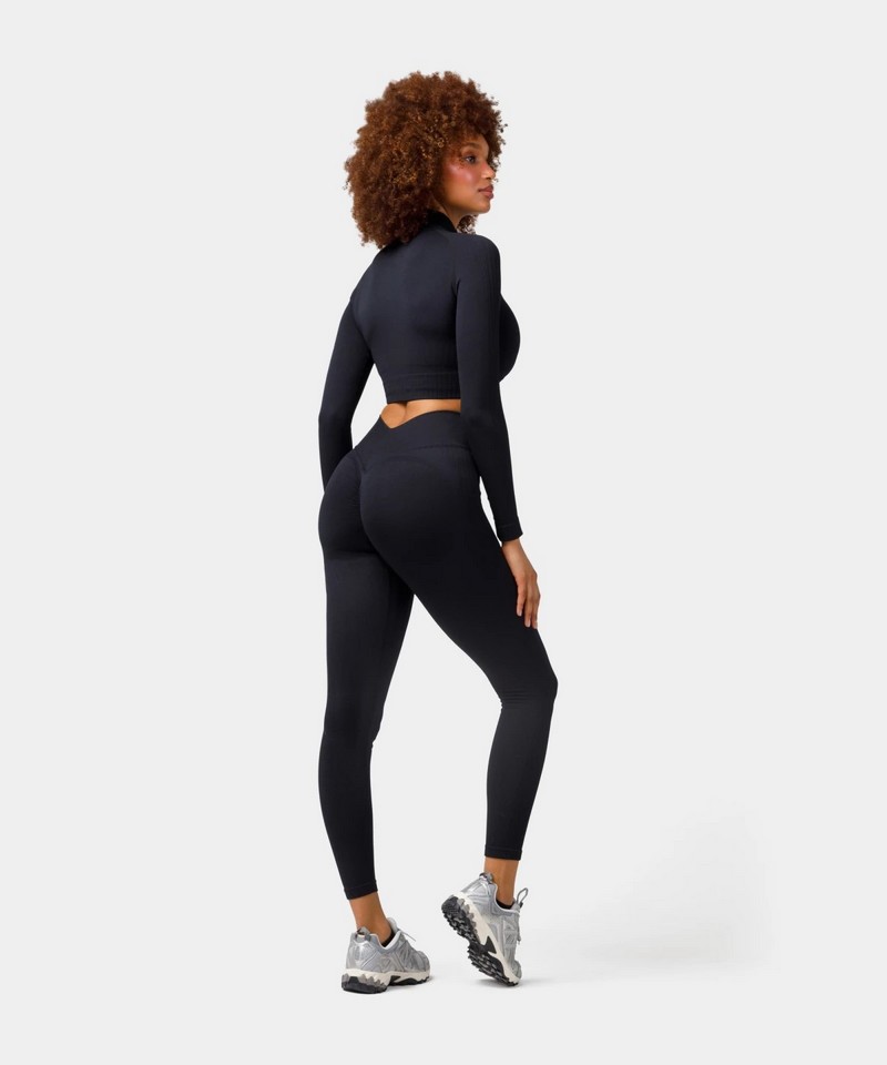 CARPATREE LEGGINSY BEZSZWOWE ELITE BLACK