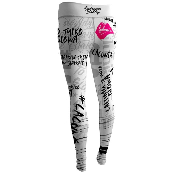 EXTREME HOBBY LEGGINSY LALUNIA BY AGNIESZKA TURCZYK WHITE
