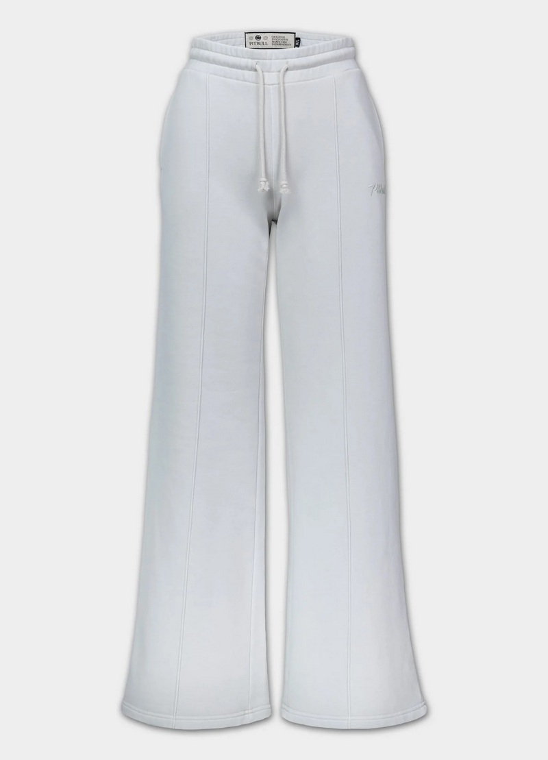 PIT BULL SPODNIE DRESOWE LOVIA WIDE LEG WHITE STONE