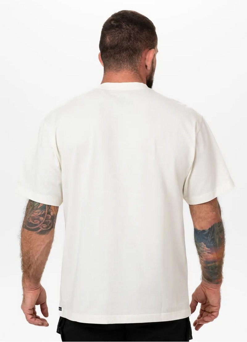 PIT BULL KOSZULKA SKULL LOGO WHITE