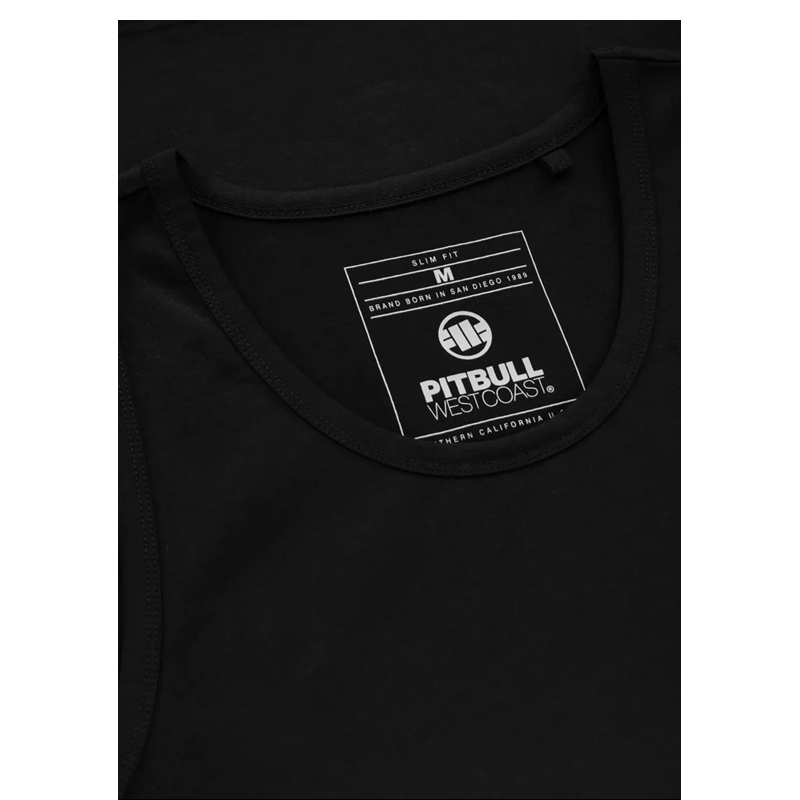 PIT BULL TANK TOP SMALL LOGO BLACK