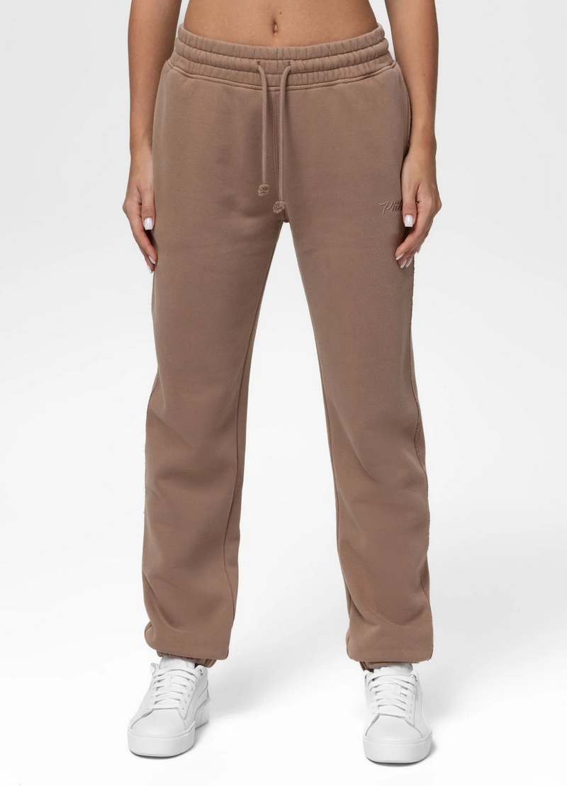 PIT BULL SPODNIE DRESOWE LOVIA SWEATPANTS CHOCOLATE MOUSSE