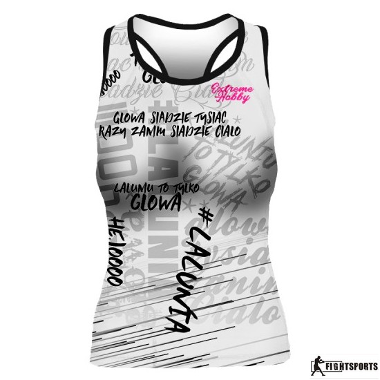 EXTREME HOBBY TANK TOP LALUNIA by AGNIESZKA TURCZYK WHITE