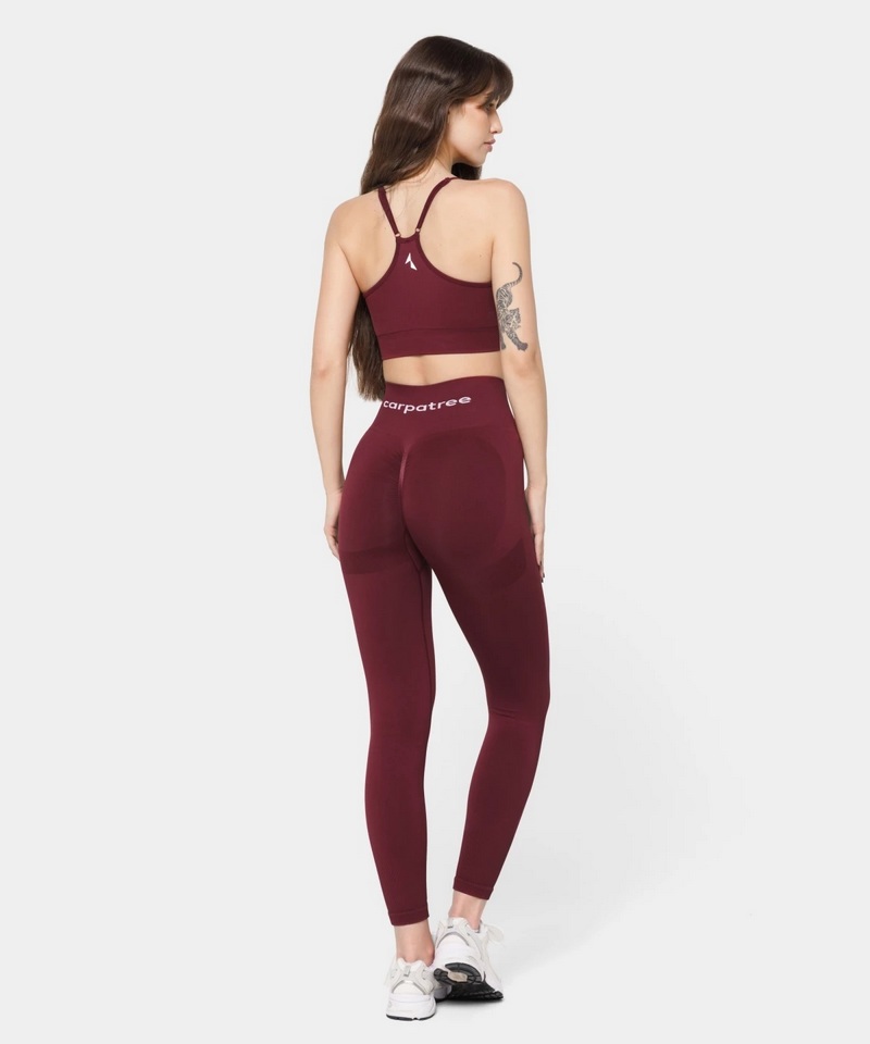 CARPATREE LEGGINSY BEZSZWOWE ALLURE MERLOT RED