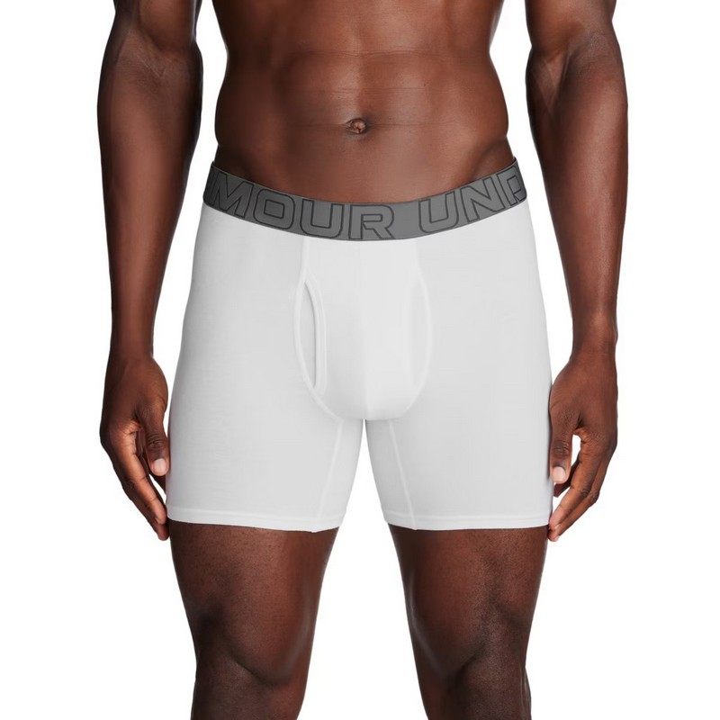 UNDER ARMOUR BOKSERKI PERFORMANCE COTTON 6IN 3 PACK 100