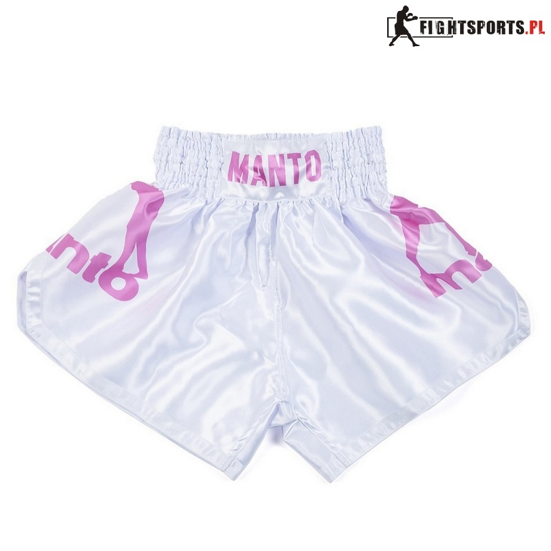 MANTO SZORTY MUAY THAI DUAL WHITE PINK