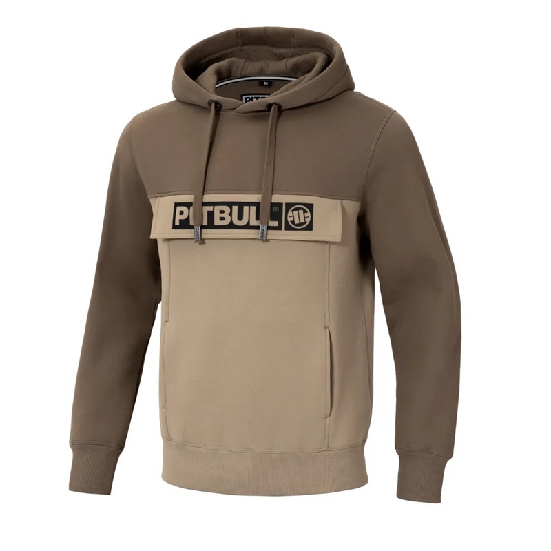 PIT BULL BLUZA Z KAPTUREM HILLTOP TWO COLORS BROWN/SAND