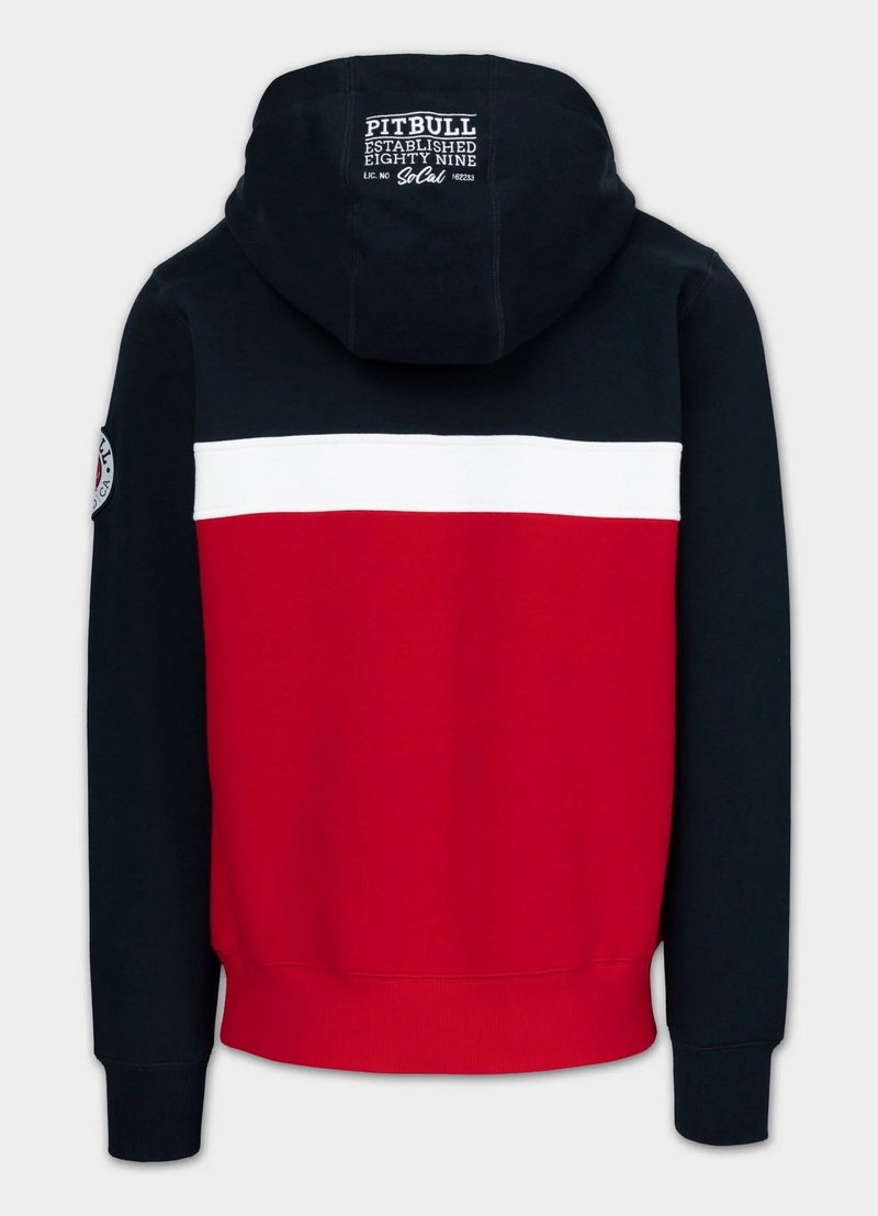 PIT BULL BLUZA Z KAPTUREM GIBSON DARK NAVY/RED