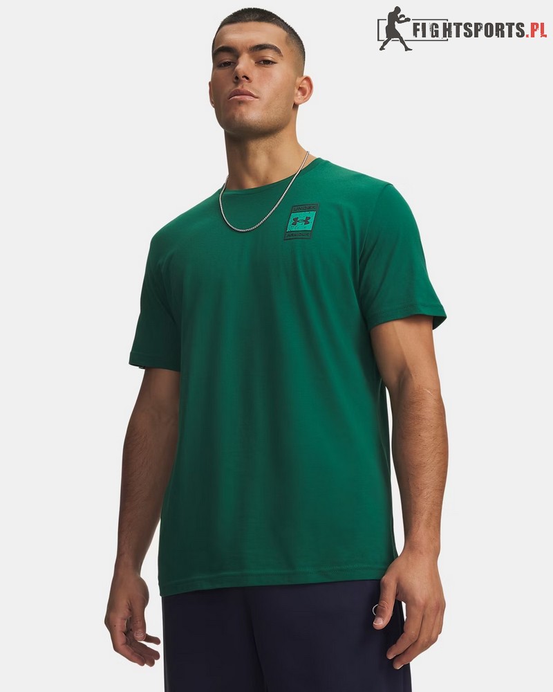 UNDER ARMOUR KOSZULKA LEFT CHEST BOX WORDMARK LOGO