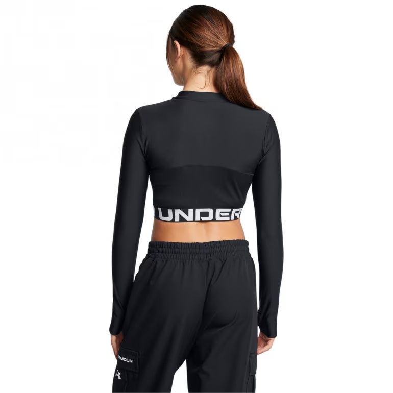 UNDER ARMOUR LONGSLEEVE DAMSKI Heatgear RIB 1/4 ZIP 001