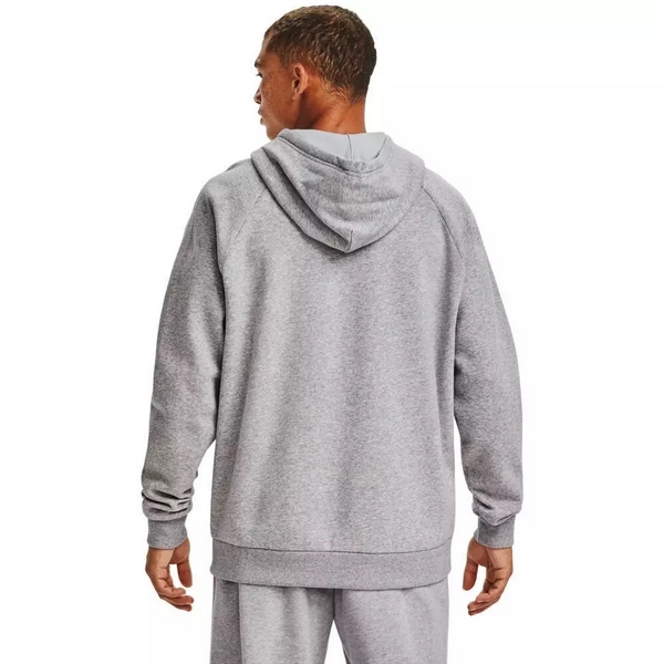 UNDER ARMOUR BLUZA RIVAL FLEECE BIG LOGO SZARA