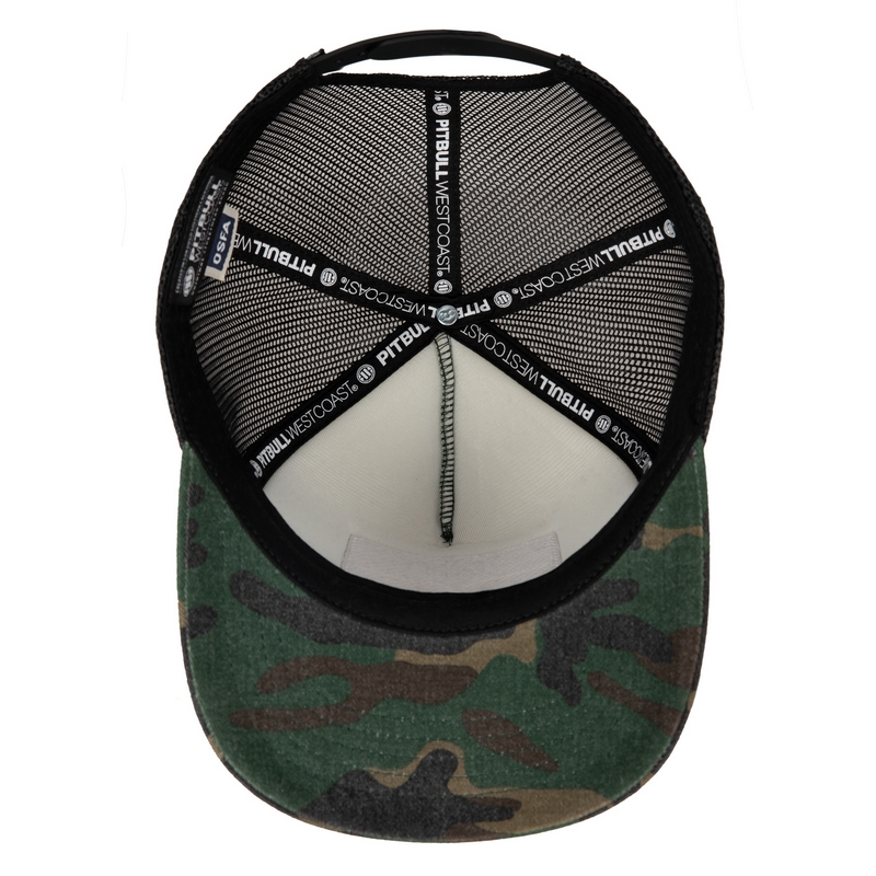 PIT BULL CZAPKA Z DASZKIEM SNAPBACK BLOOD DOG TRUCKER CAMOUFLAGE KHAKI