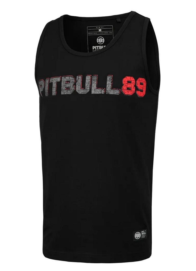 PIT BULL TANK TOP DOG 89 BLACK
