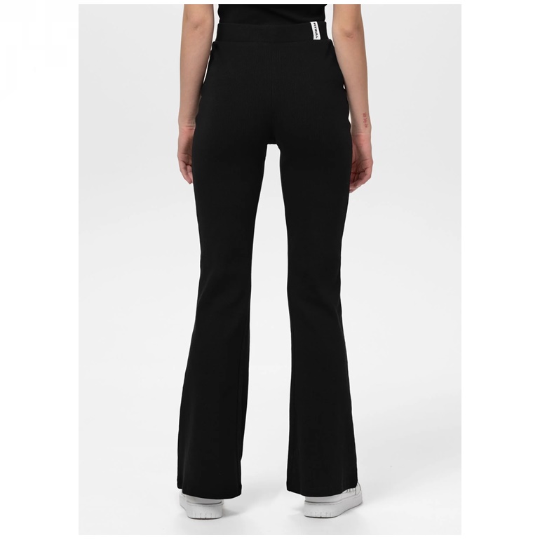 PIT BULL SPODNIE FLARE DZWONY RIB LAYLA BLACK