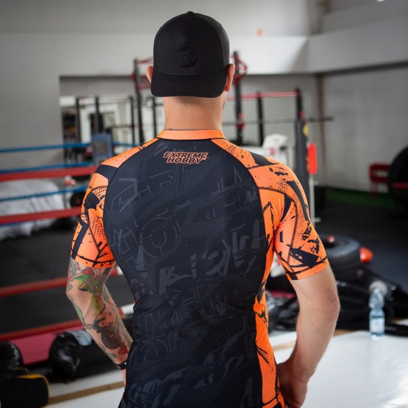 EXTREME HOBBY KOSZULKA RASHGUARD NEO ORANGE