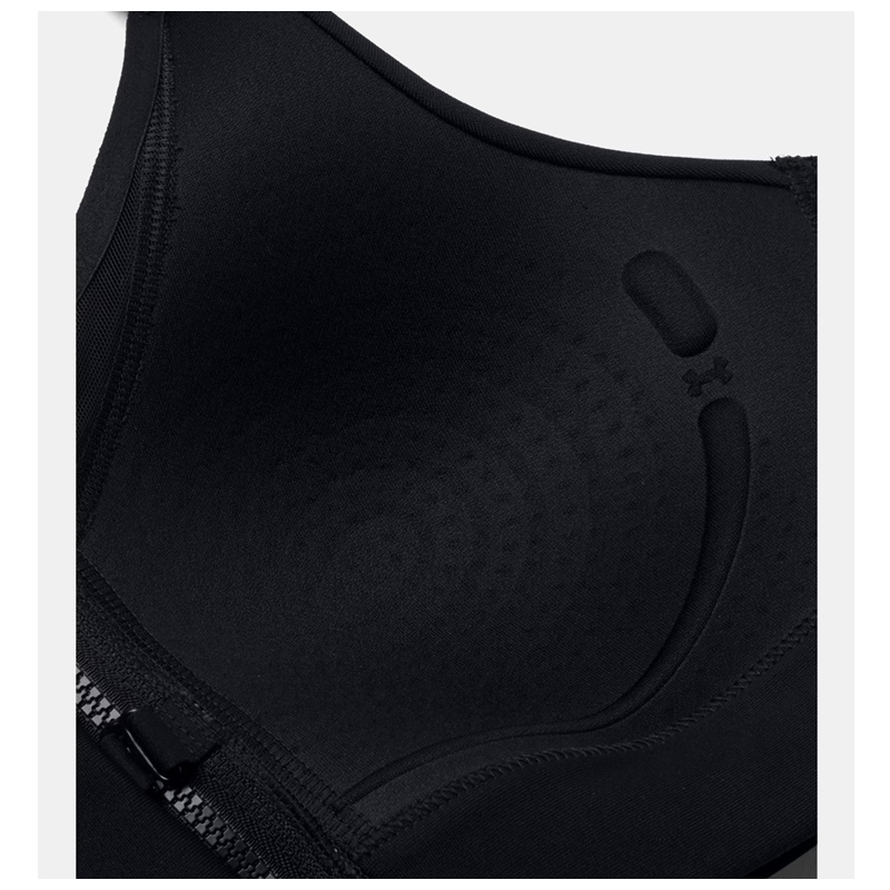 UNDER ARMOUR BIUSTONOSZ SPORTOWY Z WYSOKIM WSPARCIEM BLACK 002