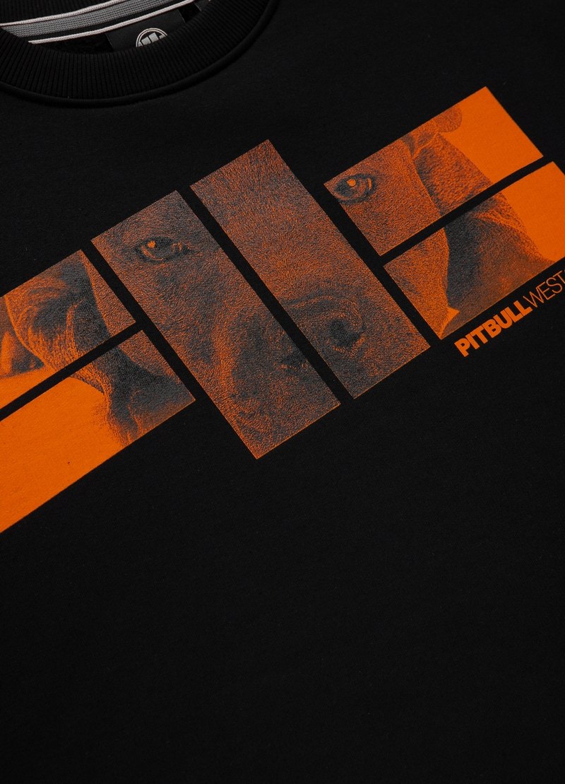 PIT BULL BLUZA CREWNECK ORANGE LOGO