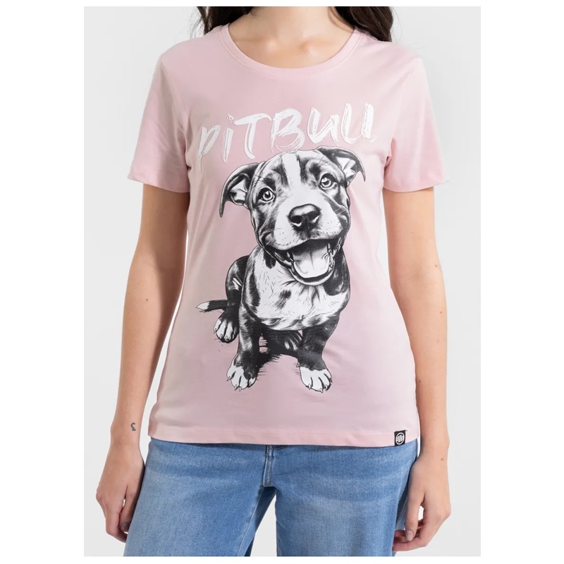 PIT BULL KOSZULKA DAMSKA PUPPY PINK