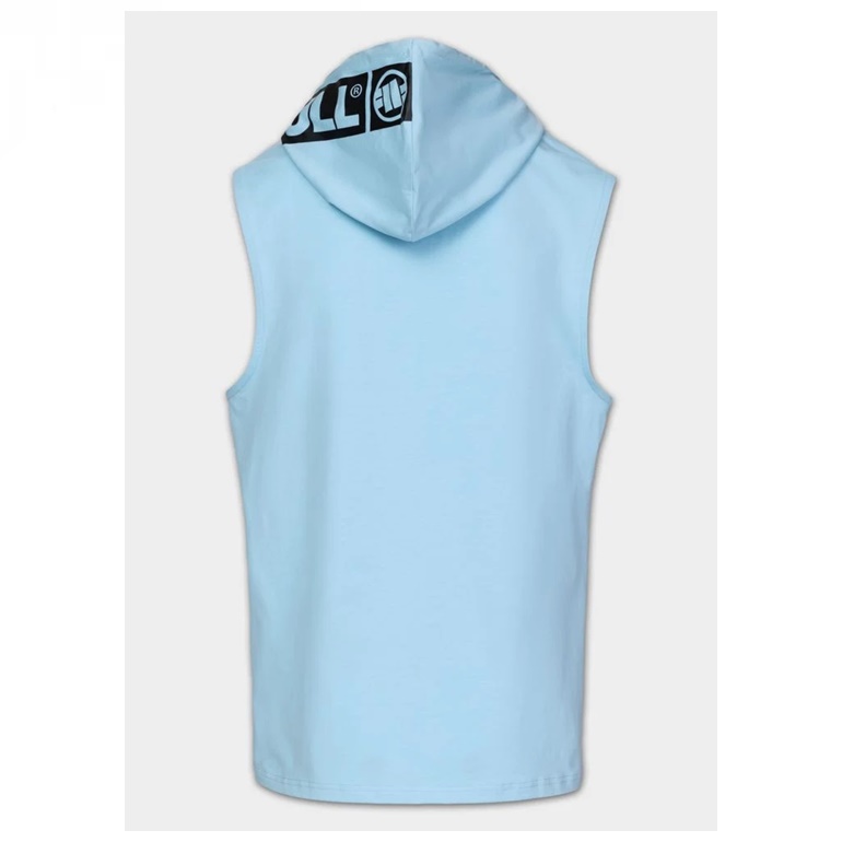 PIT BULL TANK TOP Z KAPTUREM MERCADO SPANDEX HILLTOP LIGHT BLUE