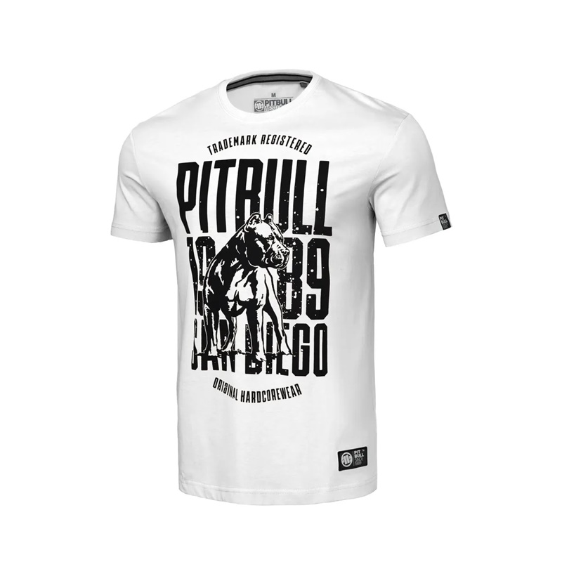 PIT BULL KOSZULKA SAN DIEGO DOG WHITE
