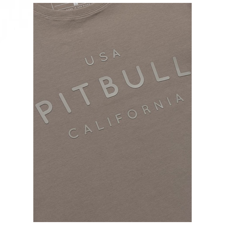 PIT BULL KOSZULKA SLIM FIT USA CAL TAUPE