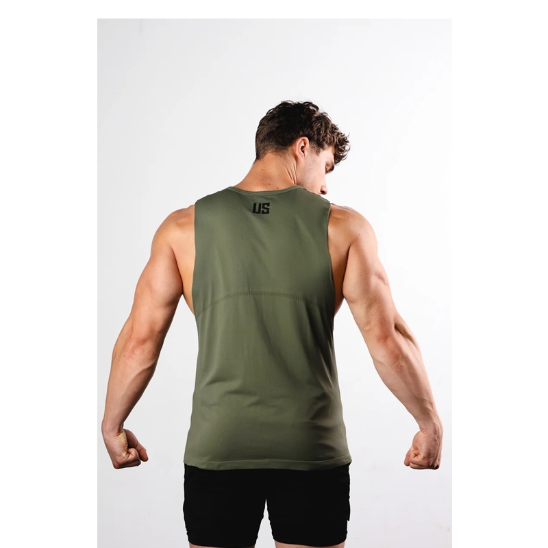 MAKE US STRONG TANK TOP DENVER OPEN OLIVE