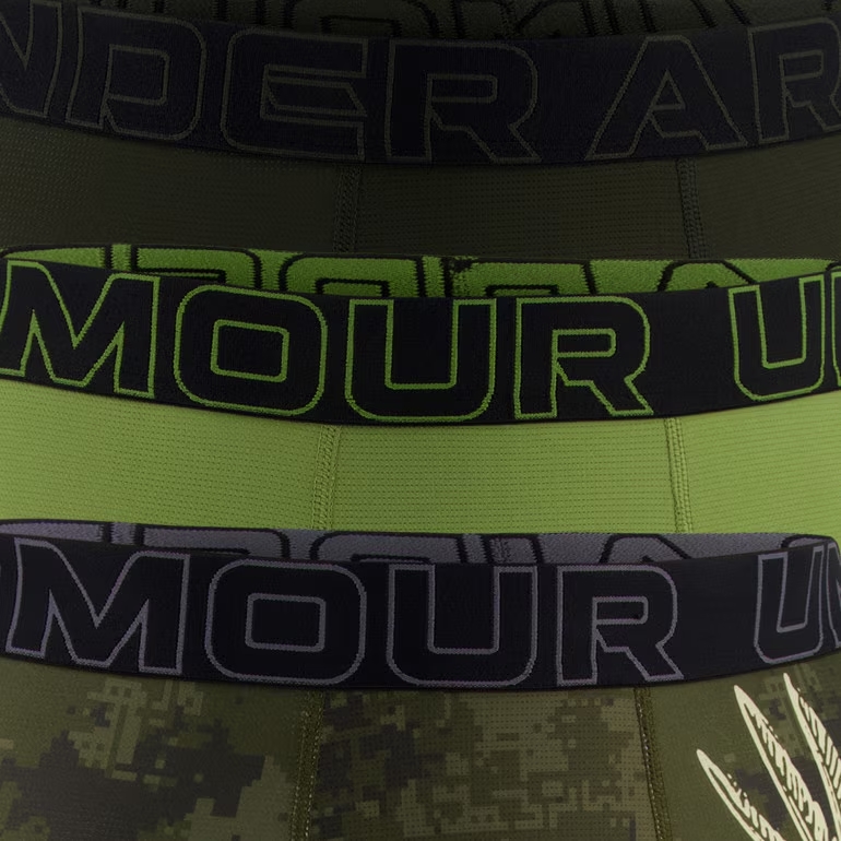 UNDER ARMOUR BOKSERKI PERFORMANCE TECH MESH PRINT 6IN 3 PACK 390