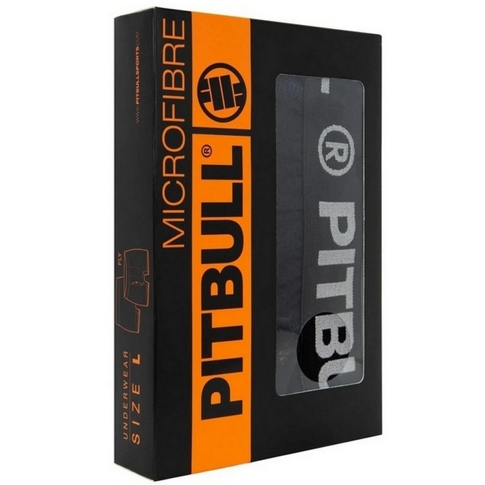 PIT BULL BOKSERKI MIKROFIBRA BLACK