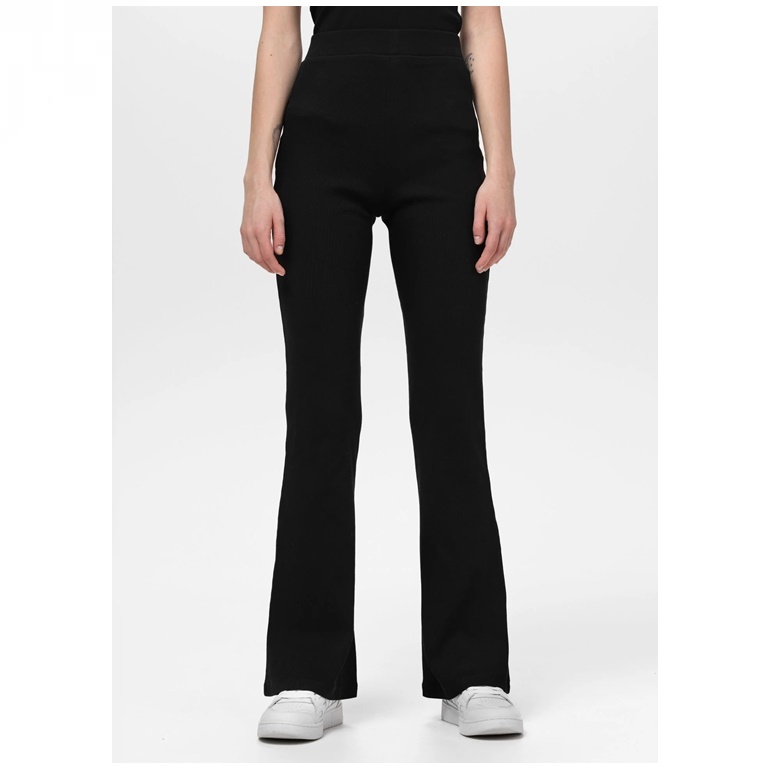 PIT BULL SPODNIE FLARE DZWONY RIB LAYLA BLACK