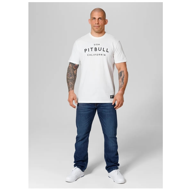 PIT BULL KOSZULKA USA CAL OFF WHITE BIAŁA