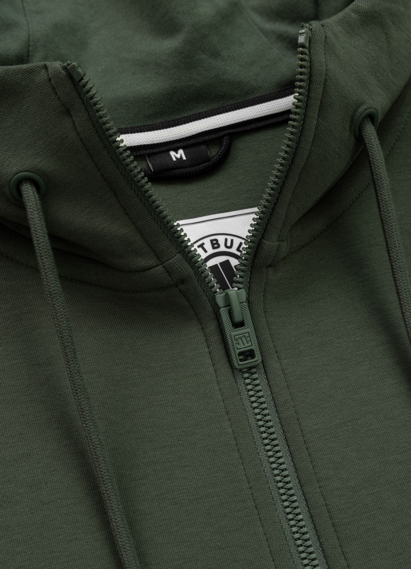 PIT BULL BLUZA ROZPINANA Z KAPTUREM SAMPSON OLD GREEN