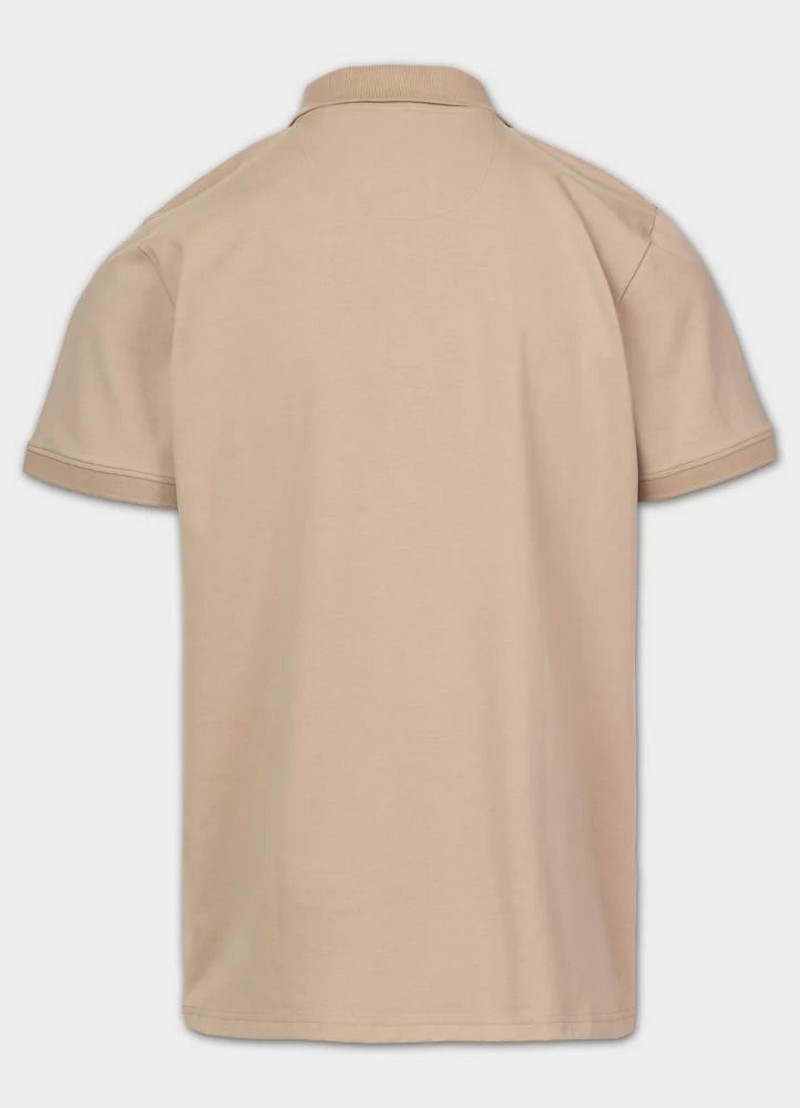 PIT BULL KOSZULKA POLO JERSEY SMALL LOGO SAND