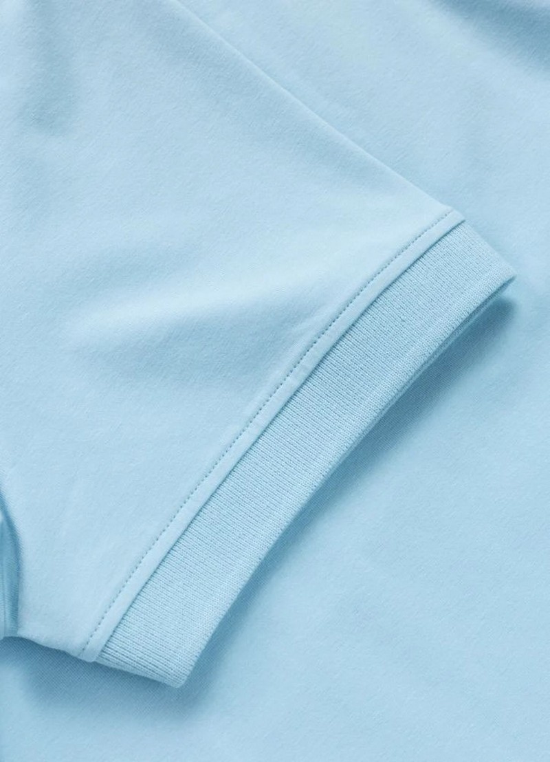 PIT BULL KOSZULKA POLO JERSEY SMAL LOGO LIGHT BLUE