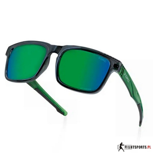 OPC OKULARY PRZECIWSŁONECZNE CALIFORNIA BLACK GREEN REVO