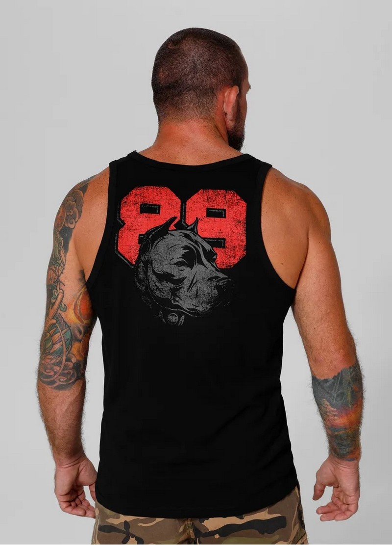 PIT BULL TANK TOP DOG 89 BLACK