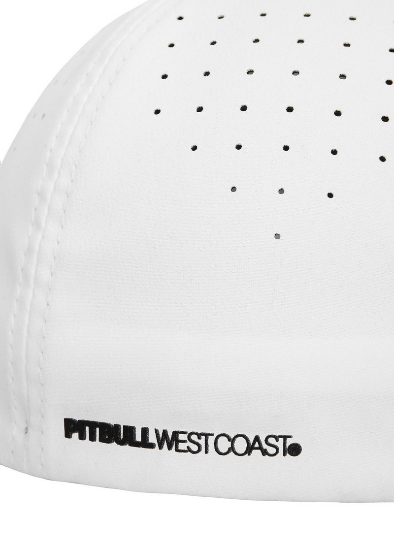 PIT BULL CZAPKA Z DASZKIEM FULL CAP PERFORATED LOGO WHITE