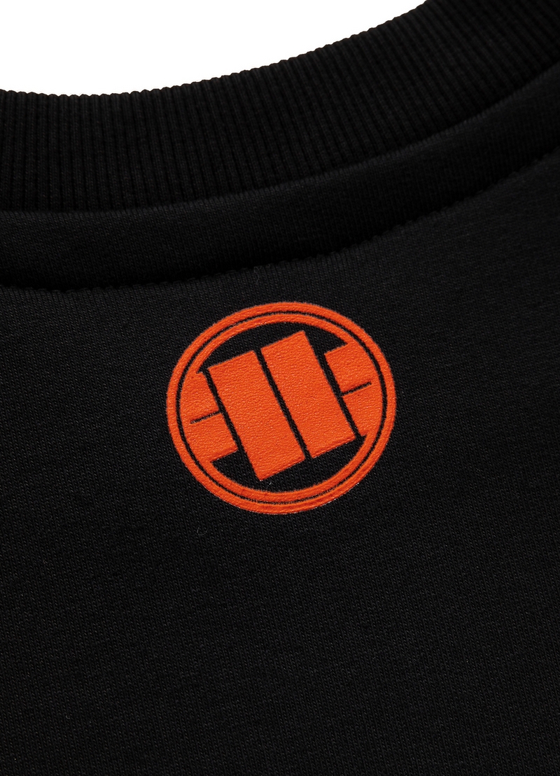 PIT BULL BLUZA CREWNECK ORANGE LOGO