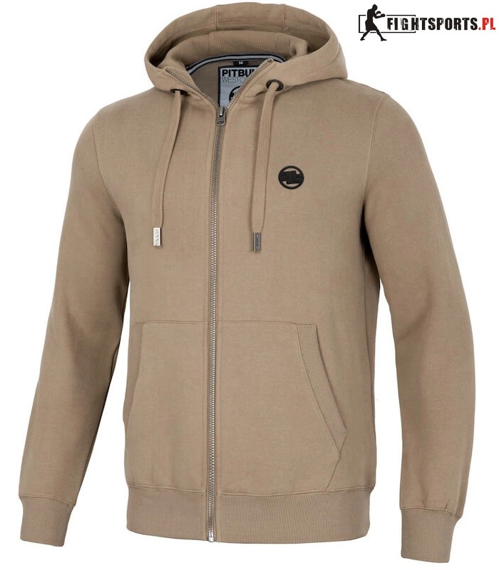 PIT BULL BLUZA ROZPINANA Z KAPTUREM SMALL LOGO PALE SAND